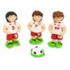 Figurki Cukrowe Piłkarzy w Biało-Czerwonych Spodniach