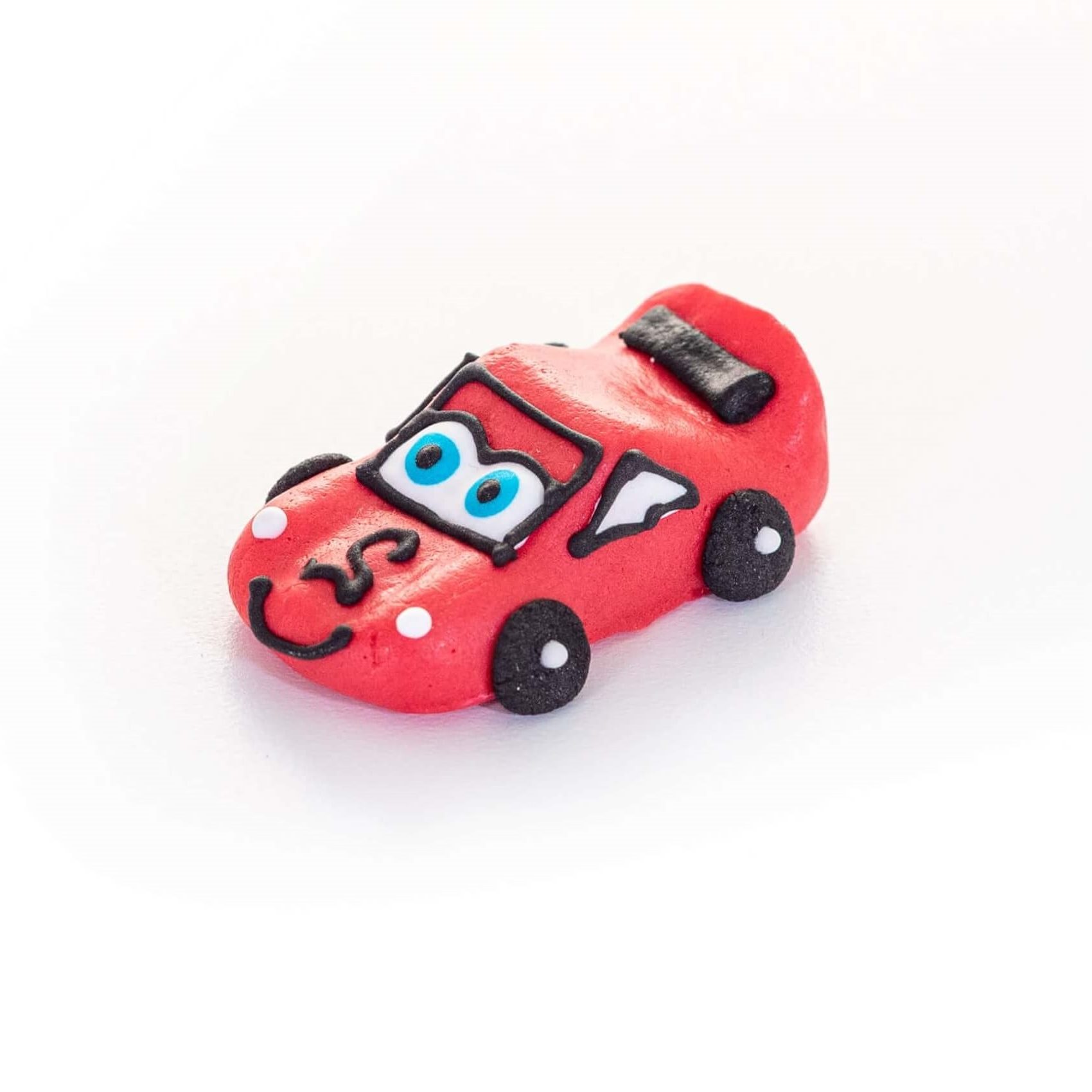 Figurka Cukrowa Na Tort Autko Samochód (Średni czerwony