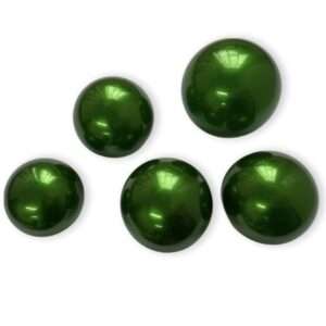 Kule żelatynowe perłowe zielone zestaw 5 szt