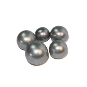 Kule żelatynowe perłowe srebrne zestaw 5 szt