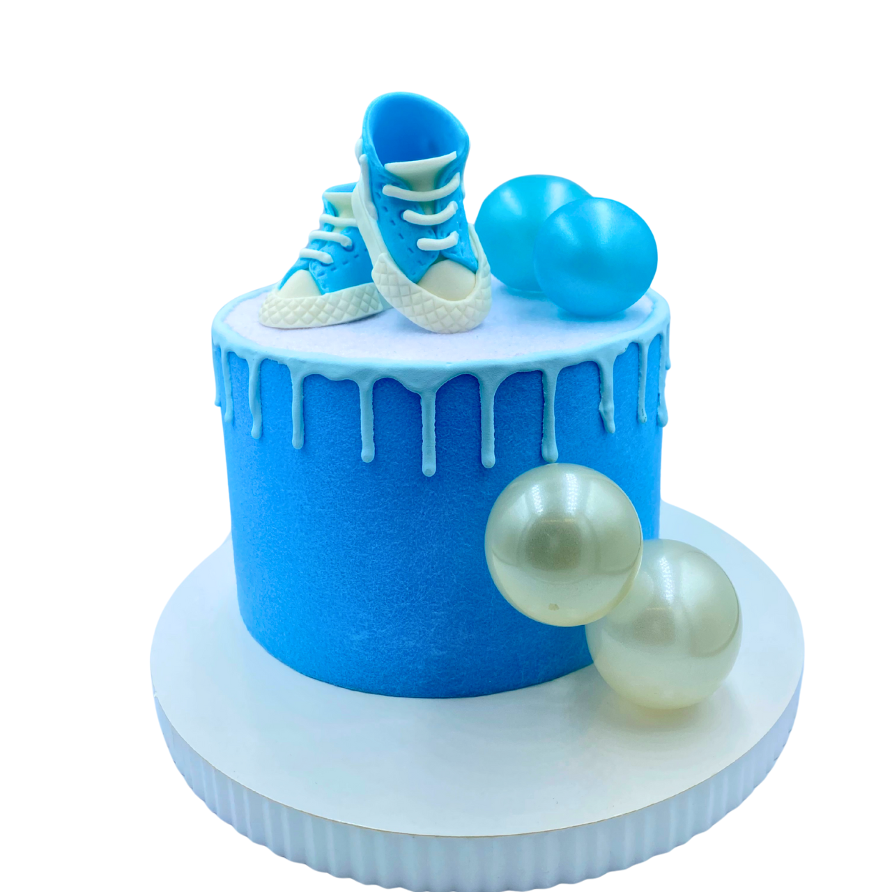 Figurki cukrowe Trampki buciki dziecięce niebieskie