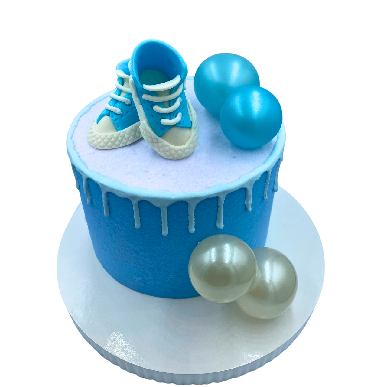 Figurki cukrowe Trampki buciki dziecięce niebieskie
