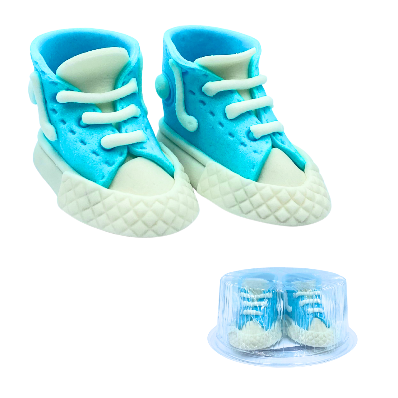 Figurki cukrowe Trampki buciki dziecięce niebieskie
