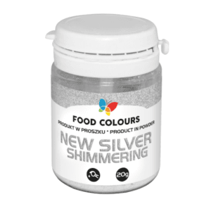 Brokat w proszku New silver 20 g Food colours