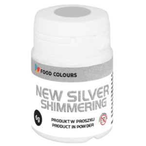 Brokat Srebrny 6 g w proszku New silver Shimmering