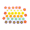 Figurki cukrowe Wiosenne kwiaty (36szt.) kolorowe