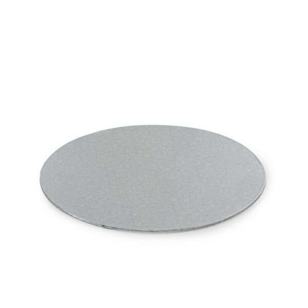 Podkład srebrny okrągły wytłaczany 18 cm grubość 0,3