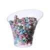 Pucharki plastikowe do deserów Diagonal horn cup 170ml/25szt