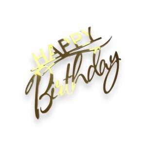 Topper akrylowy Happy Birthday topper na tort urodzinowy