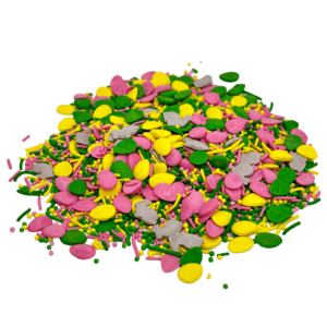 Posypka Konfetti Wielkanocny mix wz. 1 (różowo-szary) 50 G Posypka cukrowa Do Dekoracji Słodkości