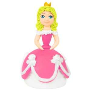 Księżniczka w różowej sukni figurka cukrowa