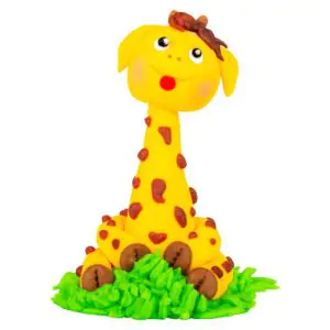 Figurka cukrowa Wesoła żyrafa dekoracje cukrowe