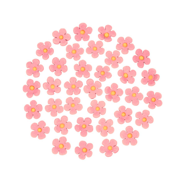 Letnie kwiaty różowe na tort