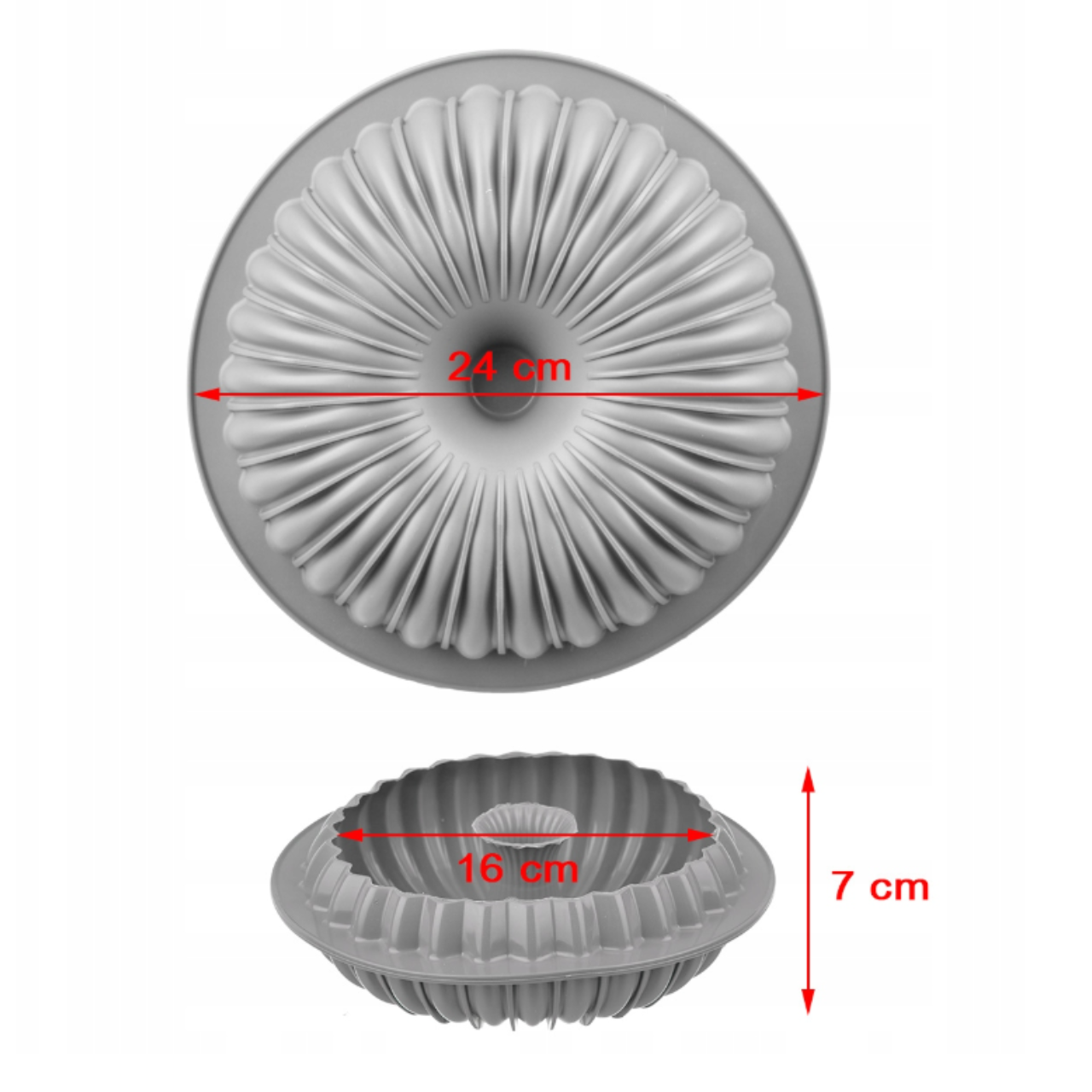 Forma silikonowa do pieczenia 3D PROMIENIE