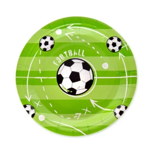 Talerzyki papierowe 6szt. Football 18cm