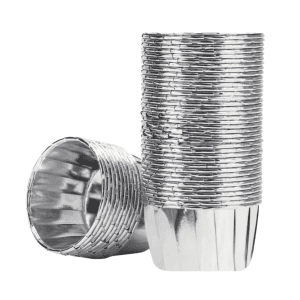 Papiloty do muffin Srebrne 25szt