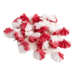 Mini bezy malinowo-białe z posypką