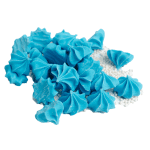 Mini bezy niebieskie z posypką