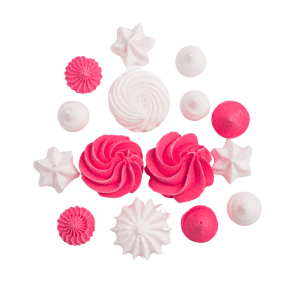 Mini bezy różowo-białe mix kształtów