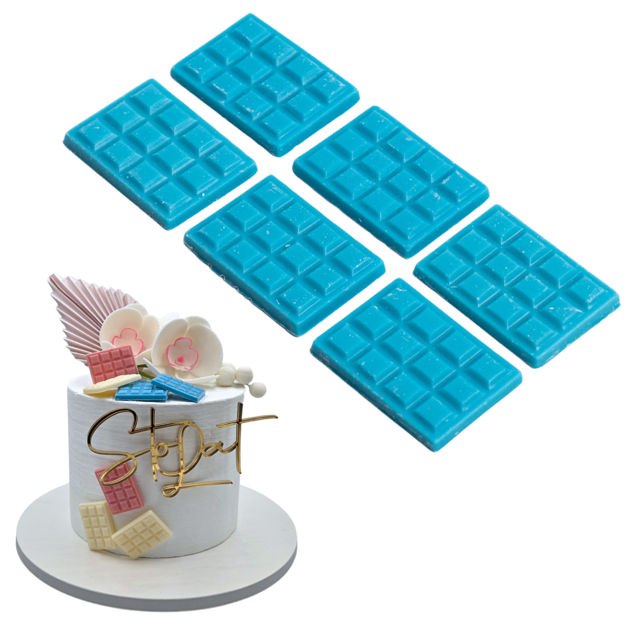 Mini czekoladki niebieskie 6szt.