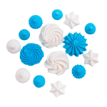 Mini bezy niebiesko-białe mix kształtów