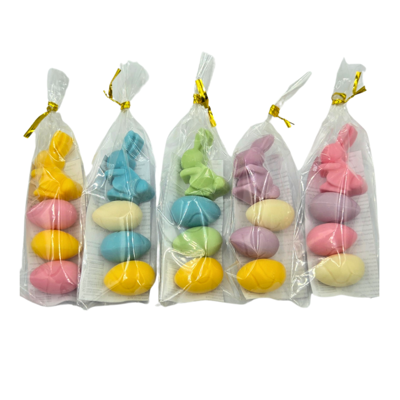 Wielkanocne czekoladowe jajka i zajączek