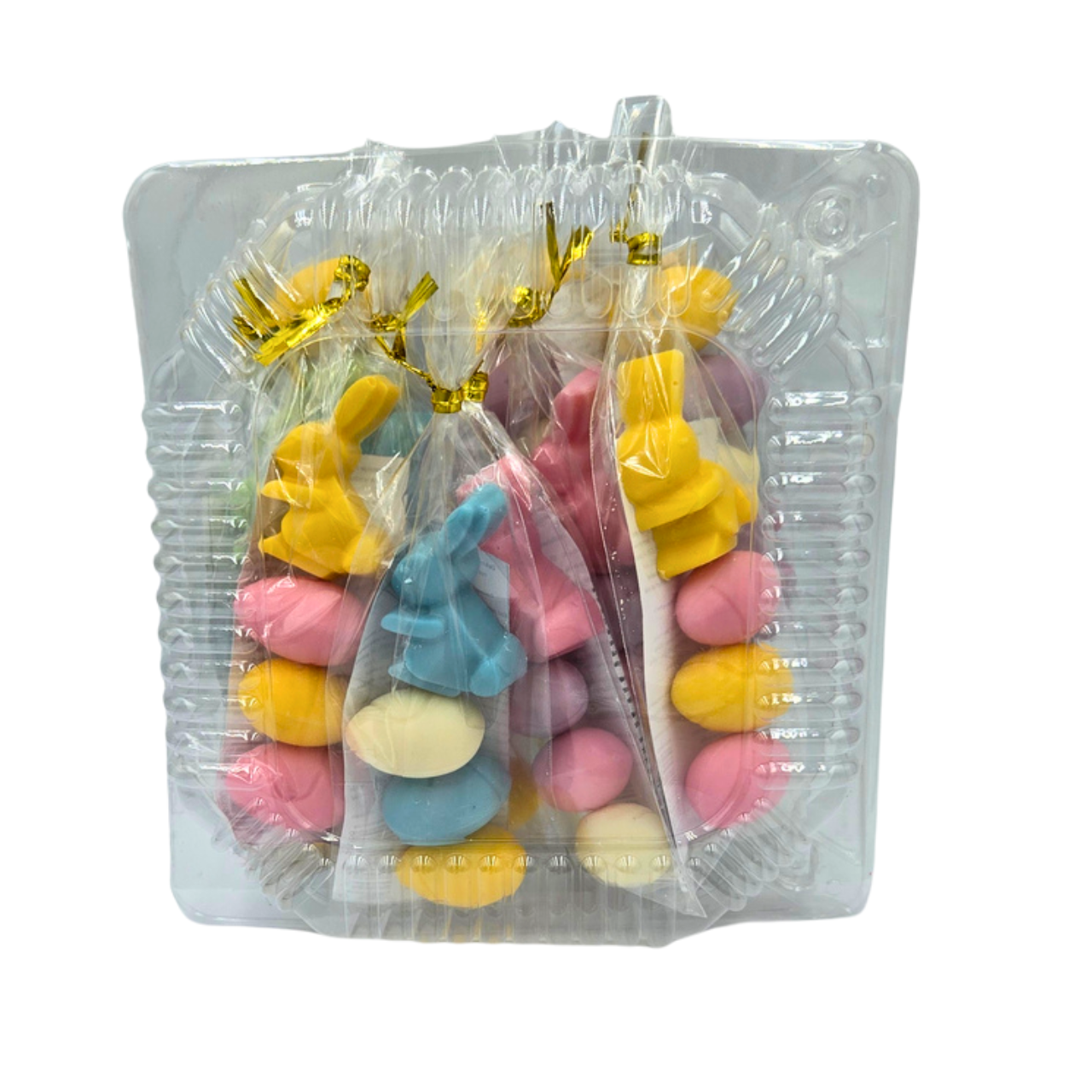 Wielkanocne czekoladowe jajka i zajączek