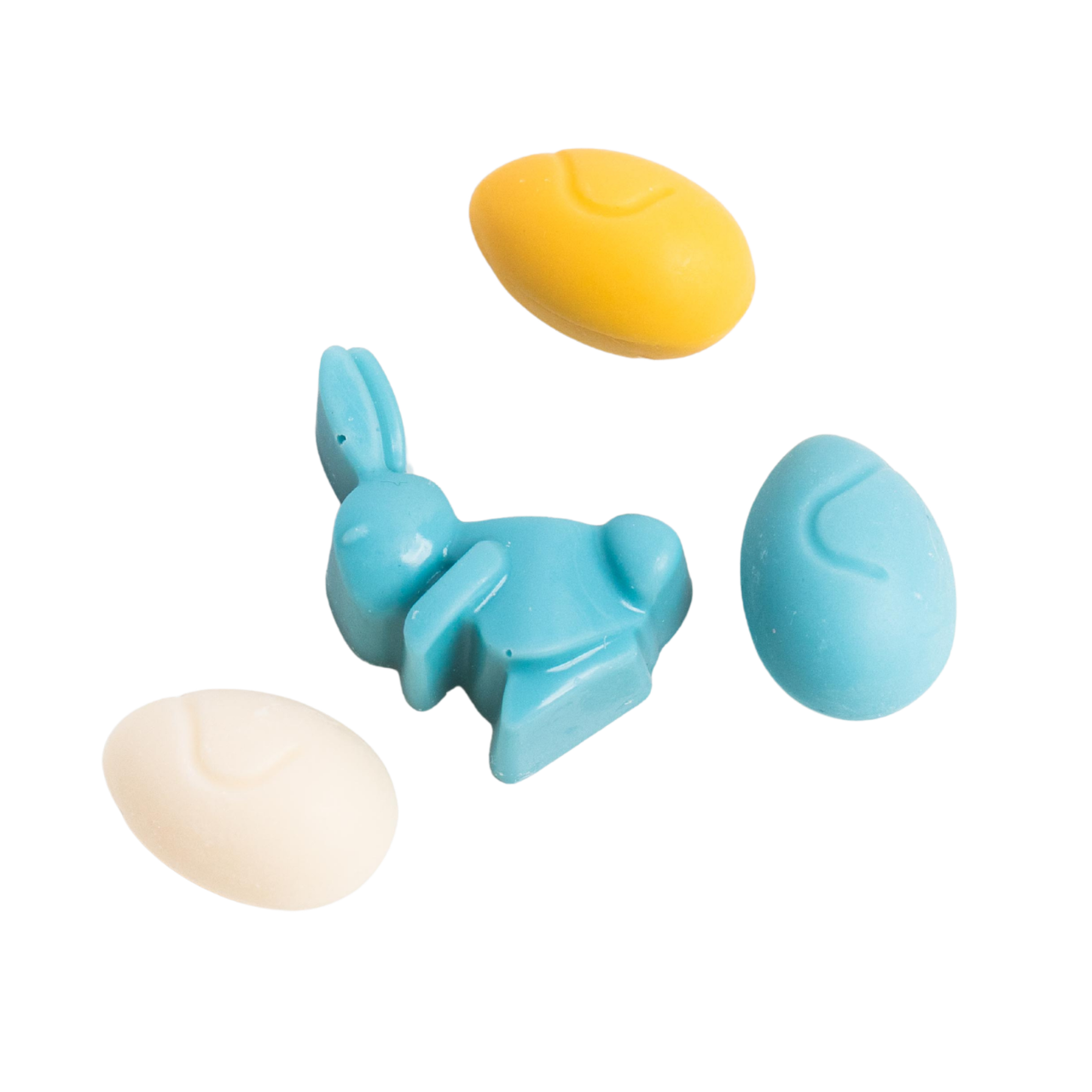 Wielkanocne czekoladowe jajka i zajączek nr.2 (niebieski)