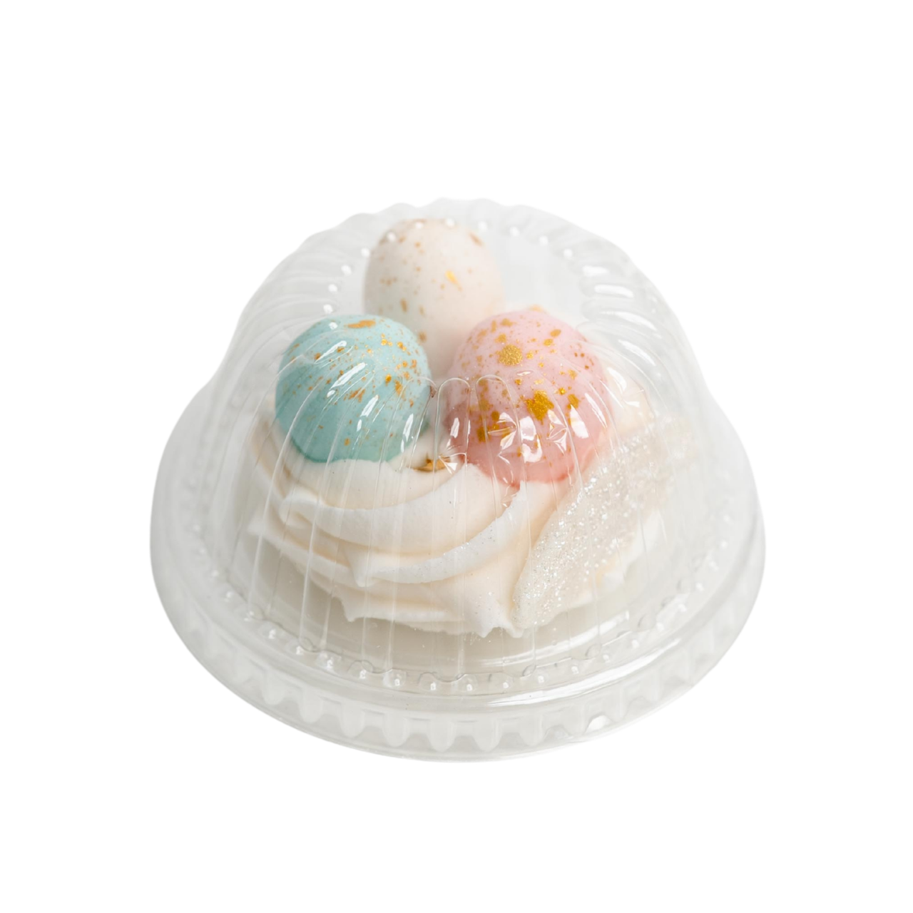 Wielkanocne gniazdko z jajkami kolorowymi